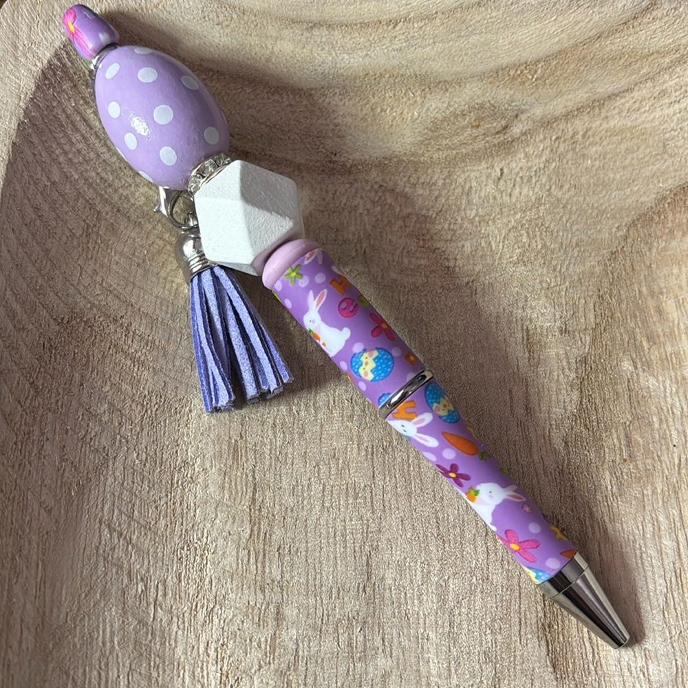 Purple Easter Egg custom pen